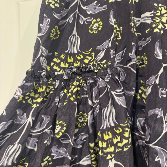 NWT Free People Wide Leg Pants - Purple and Green Floral - Picture 2 of 4